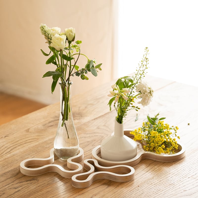 マヤムー M / L セット 白樺のポットスタンド 鍋敷き majamoo