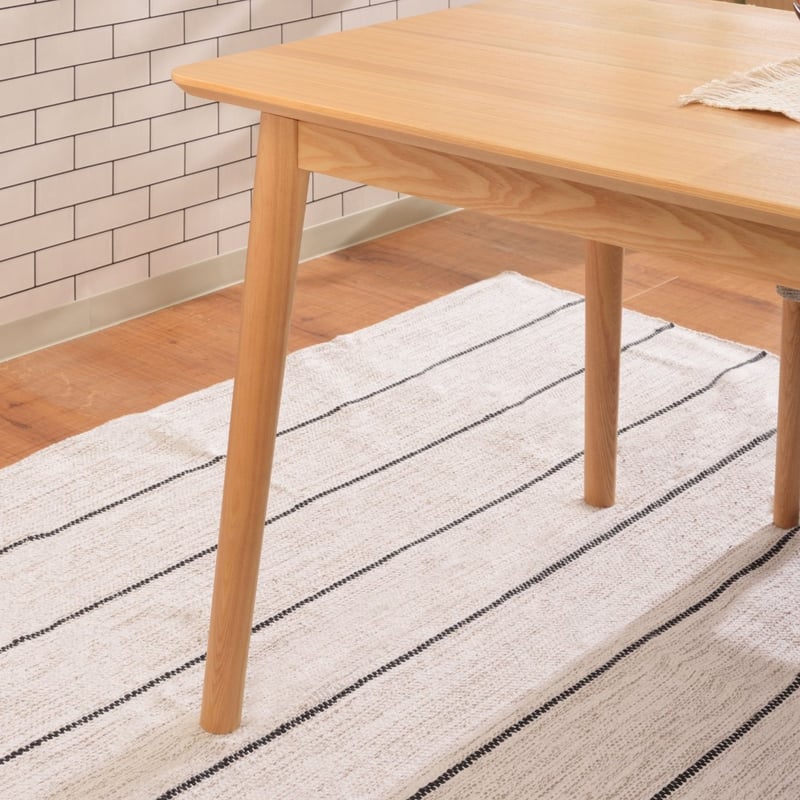 木製 ダイニングテーブル 4人用 アッシュ 幅160×奥行75×高さ69cm
