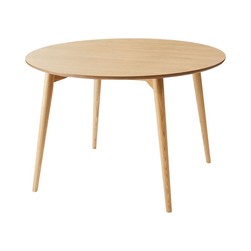 木製 円形 ダイニングテーブル 3～4人用 アッシュ ナチュラル ブラウン