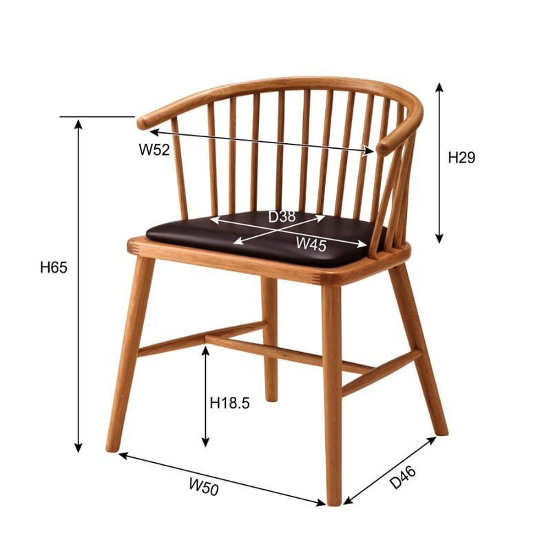 ウィンザーチェア オーク 木製 ダイニング アーム チェア 完成品