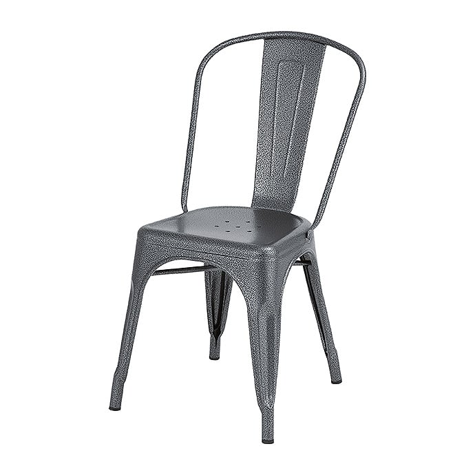 Aチェア 完成品 ダイニング チェア カフェ スチール ブラック ホワイト