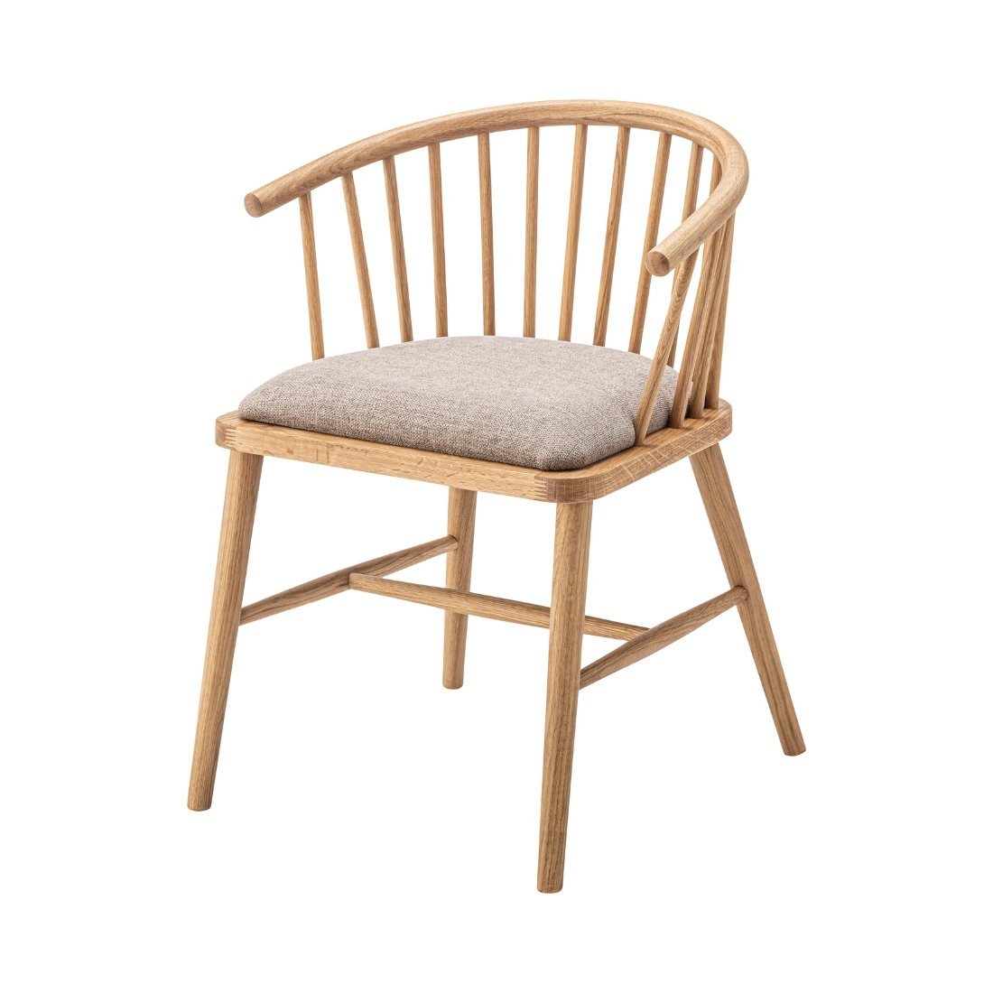 ウィンザーチェア オーク 木製 ダイニング アーム チェア 完成品