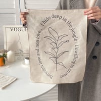 タペストリー 植物 韓国 インテリア おしゃれ シンプル かわいい ベージュ 36×46cm 壁飾り 壁掛け アート 布 １人暮らし ファブリック ポスター セール
