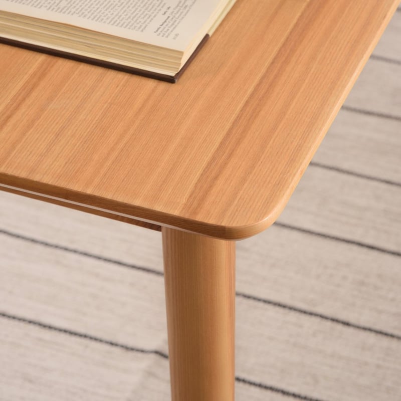 木製 ダイニングテーブル 4人用 アッシュ 幅160×奥行75×高さ69cm