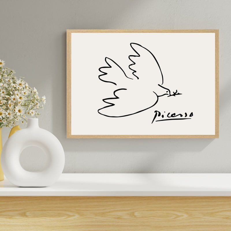 ピカソ 平和の鳩 立体複製名画 パブロ・ピカソ 平和の鳩