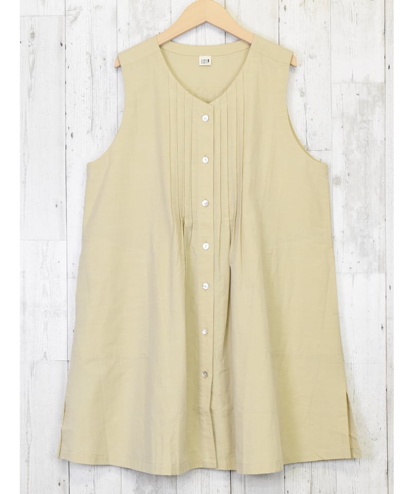 【SCYE 】ピンタック ノースリーブブラウス 38 Scye サイ レディース リネン ピンタックノースリーブブラウス