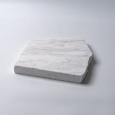 stone plate  -white marble-