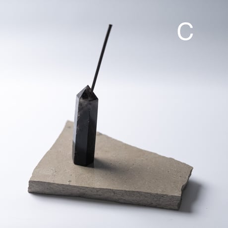 Incense Holder  -Smoky Quartz-
