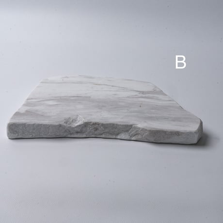 stone plate  -white marble-