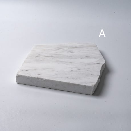 stone plate  -white marble-