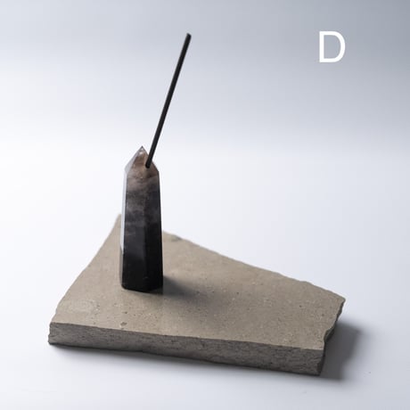 Incense Holder  -Smoky Quartz-