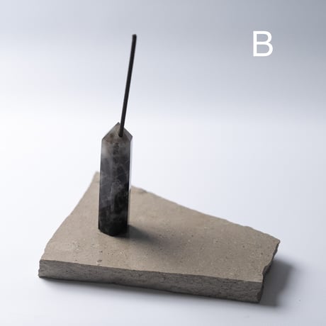 Incense Holder  -Smoky Quartz-