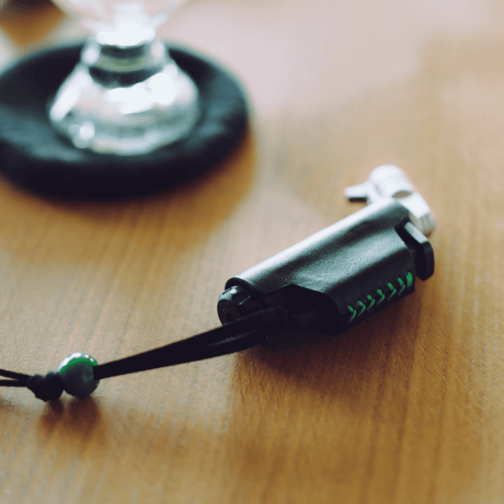 torch lighter -leather case-