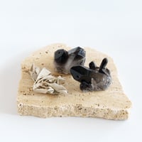 Incense Holder  -Smoky Quartz-
