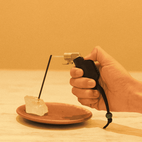 torch lighter -leather case-