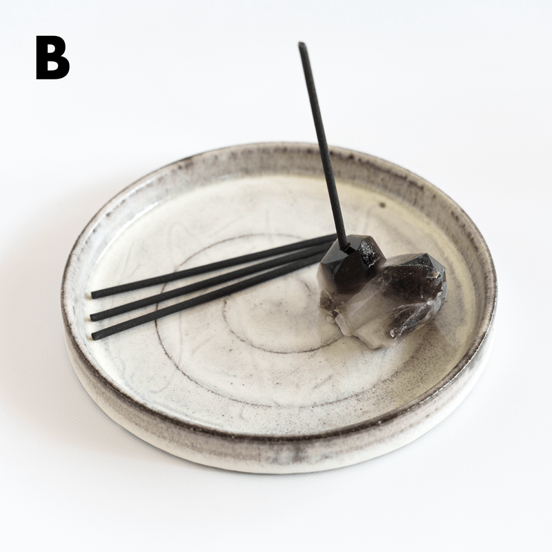 Incense Holder -Smoky Quartz- | studio siki