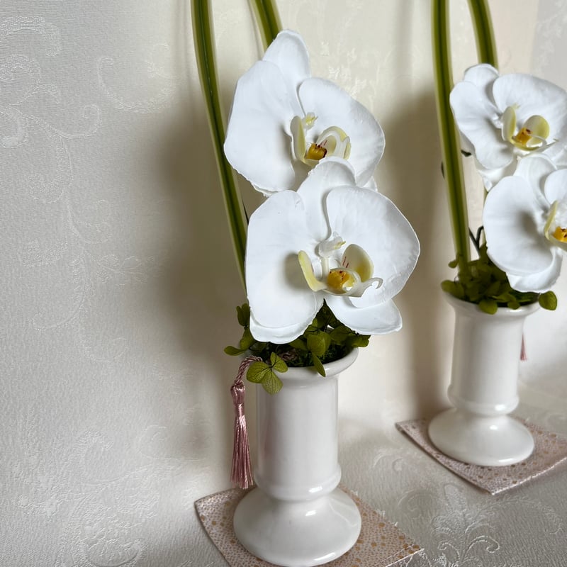 枯れない仏花 胡蝶蘭 A2-01 （敷物プレゼント） | flower shop fuka