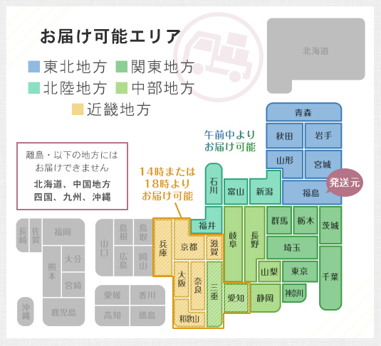 配送についてのお知らせ