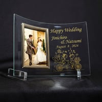 ウエディング　結婚記念　フォトフレーム　タテ型