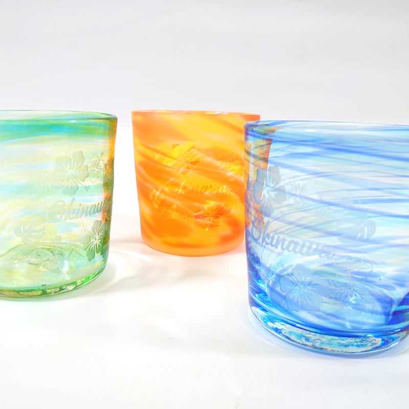 琉球ガラス3色セット【OkinawanGlass】 | かりゆし・21OnlineShop