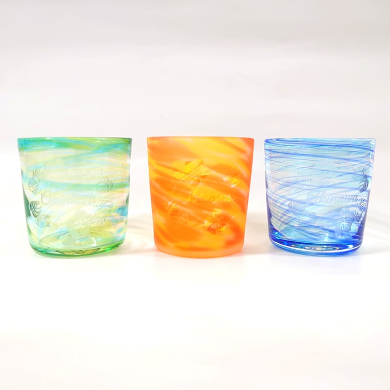 琉球ガラス3色セット【OkinawanGlass】 | かりゆし・21OnlineShop