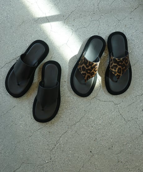 purpred　サンダル / leopard