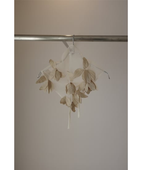 MARGE "Tulle floral sheer scarf"
