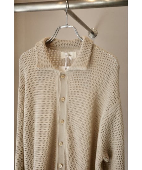 Ernie Palo "Knit Cardigan"  ivory / 46