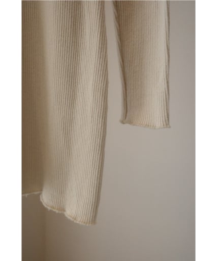 チュニック FUMIKA_UCHIDA RIB  HENLEY-NECK UNDERWEAR FUMIKA_UCHIDA/RIB STITCH HENLEY-NECK UNDERWEAR(PINKBEIGE)