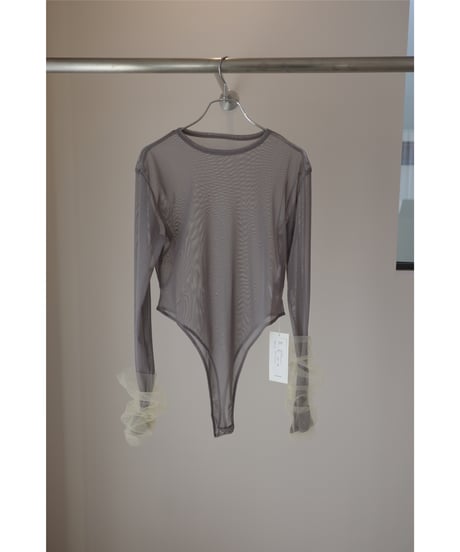 MARGE "Tulle bicolor sleeve body suits"