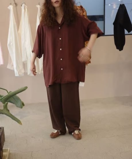 TOO "SEEM" shirt / brown  Tou exclusive