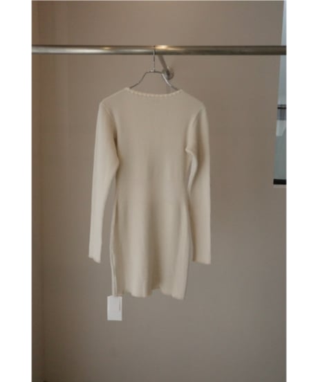 FUMIKA_UCHIDA "Rib Stitch Henley-neck Underwear" Ivory