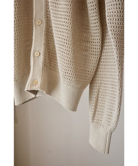 Ernie Palo "Knit Cardigan"  ivory / 46