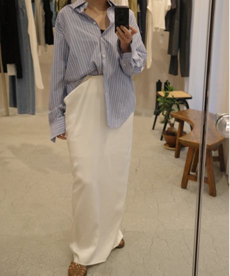 MARGE   "West tuck drape maxi skirt"