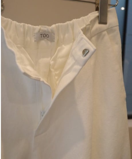 TOO pants "BACKY" white