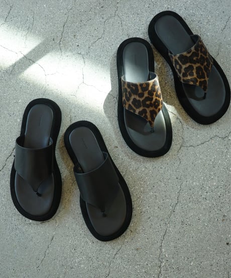 purpred　サンダル / leopard