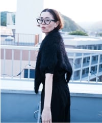 MOON TREE PLANET "Fur scarf" black