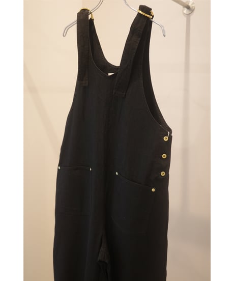 pelleq "denim dungarees" natural / black