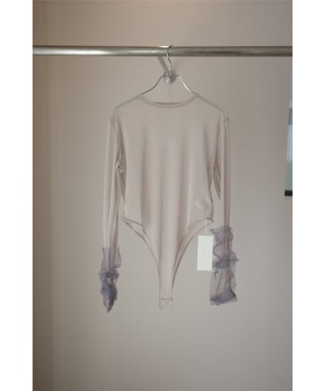 MARGE "Tulle bicolor sleeve body suits"