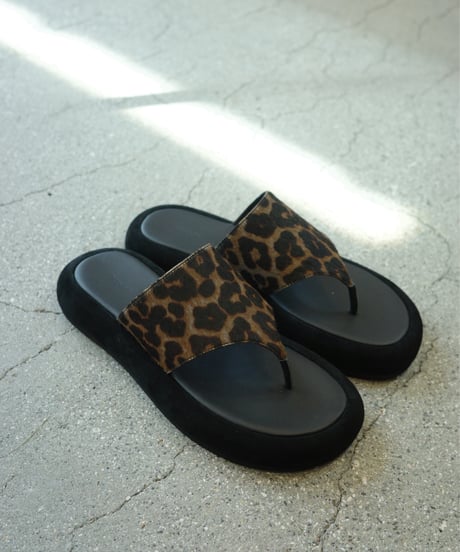 purpred　サンダル / leopard