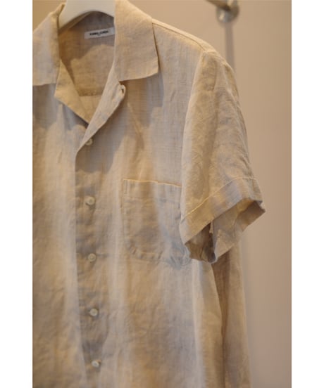 FUMIKA_UCHIDA  "SHADOW PLAID OPEN-COLLARED SHIRT"
