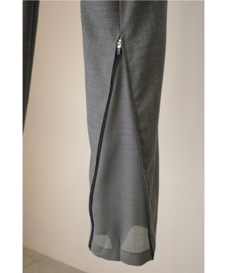 FUMIKA_UCHIDA "Zipped Hem Slacks"  Middle grey / 36