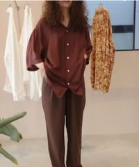 TOO "SEEM" shirt / brown  Tou exclusive