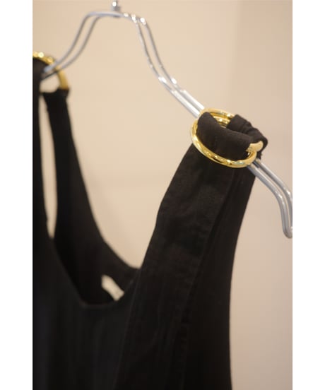 pelleq "denim dungarees" natural / black