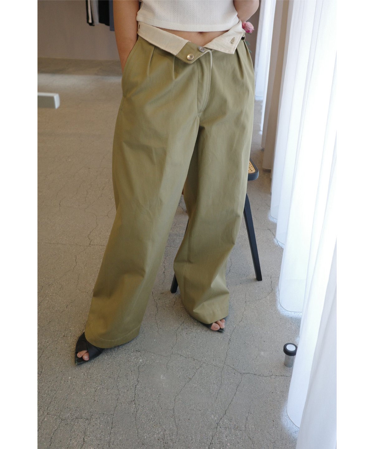 パンツ FUMIKA_UCHIDA 25SS UNIFORM 2-TUCK PANTS FUMIKA_UCHIDA ”UNIFORM WEAPON 2-TUCK PNATS” (KH