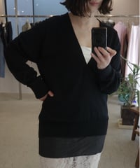 Ernie Palo "V-neck Knit" black / 44