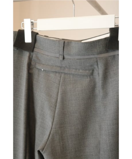 FUMIKA_UCHIDA "Zipped Hem Slacks"  Middle grey / 36