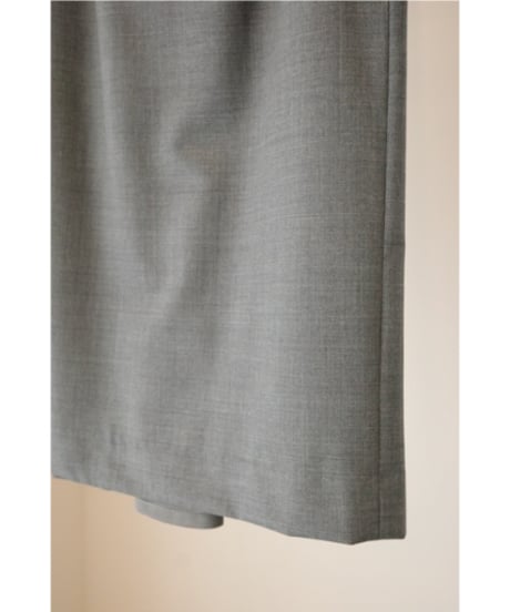 FUMIKA_UCHIDA "Zipped Bsck Slit Midi Skirt" Middle grey / 38