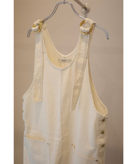 pelleq "denim dungarees" natural / black