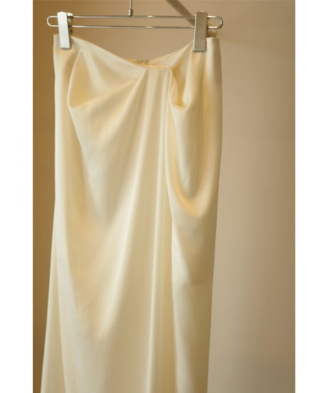 MARGE   "West tuck drape maxi skirt"